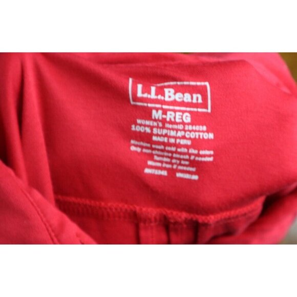 WOMEN'S RED LONG SLEEVE STRETCH KNIT TOP - L.L. BEAN - SIZE M - Picture 6 of 6